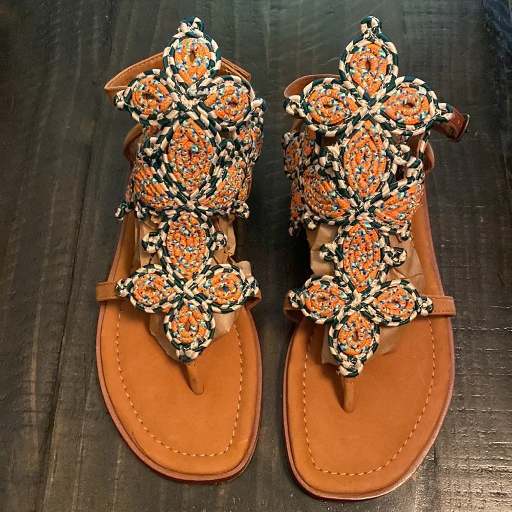 Tory Burch Palisade flat sandal (Size 5.5)